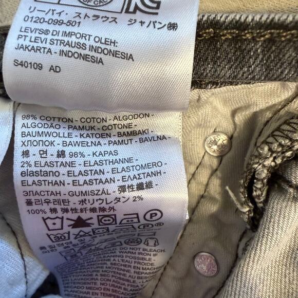 Levi's 541 Men's Jeans Gray Wash Denim Stretch Straight Leg Size 39x32 - Picture 9 of 10